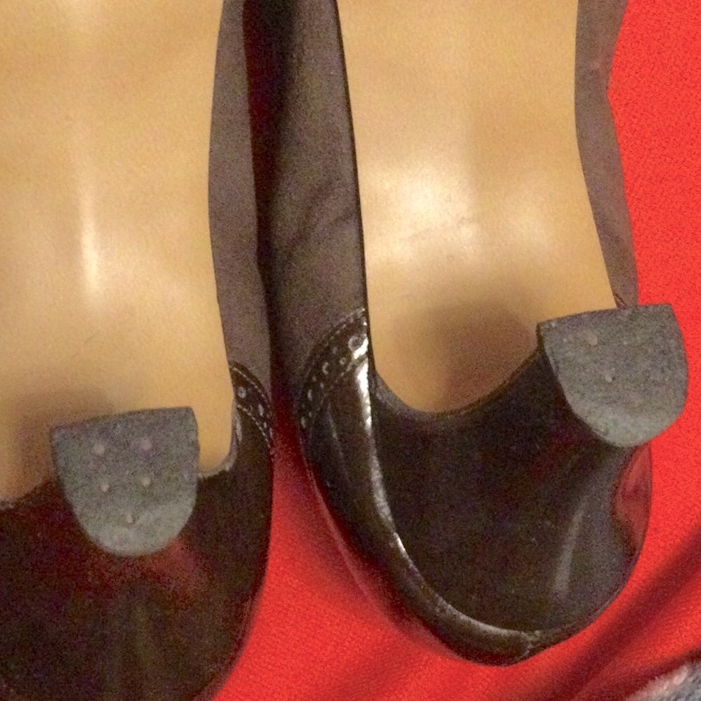 VTG AIR STEP PATENT LEATHER SUEDE PUMPS - Picture 7 of 7